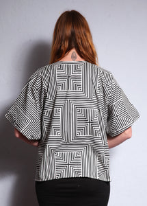 Emma's Emporium Black & White Unisex Reversible Jacket