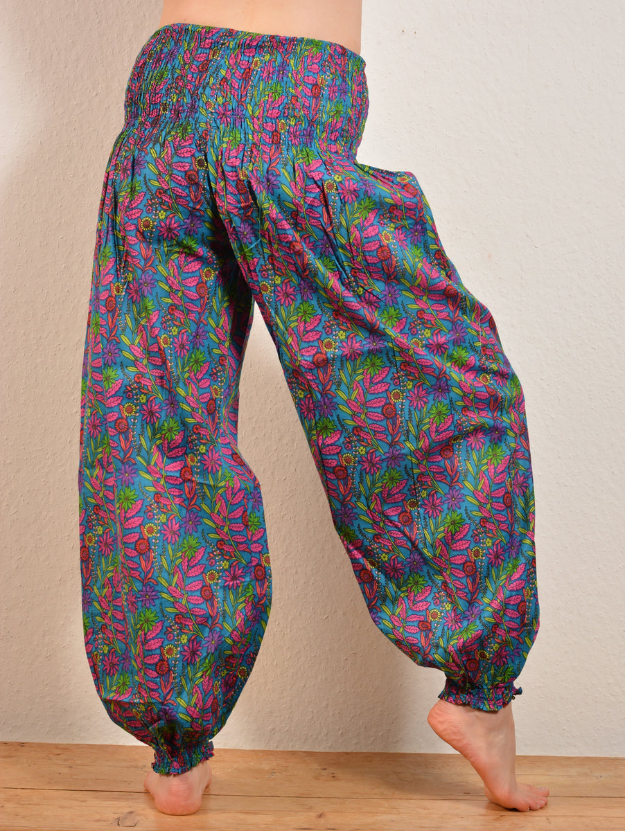 Emma's Emporium Floral Print Cotton HAREM TROUSERS – Emma's Emporium ...