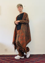 Load image into Gallery viewer, Emma&#39;s Emporium fleecy wrap blanket cardigan, unisex men&#39;s women&#39;s hippie festival clothing
