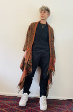 Load image into Gallery viewer, Emma&#39;s Emporium fleecy wrap blanket cardigan, unisex men&#39;s women&#39;s hippie festival clothing
