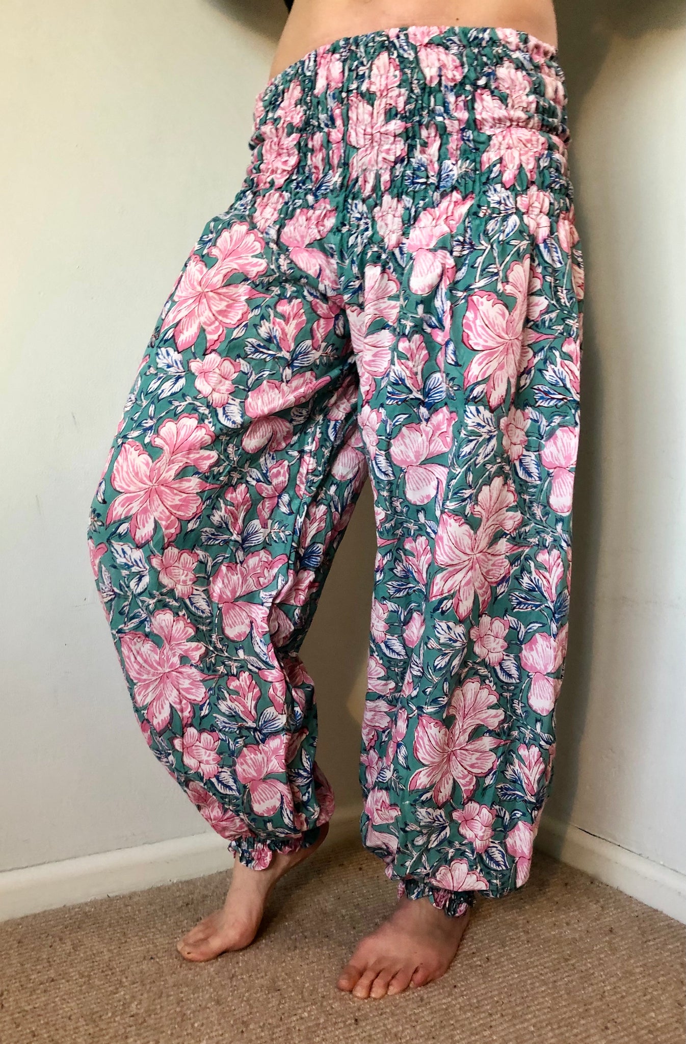 Indian Elephant Art Straight Pants Colorful Floral Print Office Wide Pants  Ladies Oversized Street Wear Printed Trousers - Pants & Capris - AliExpress